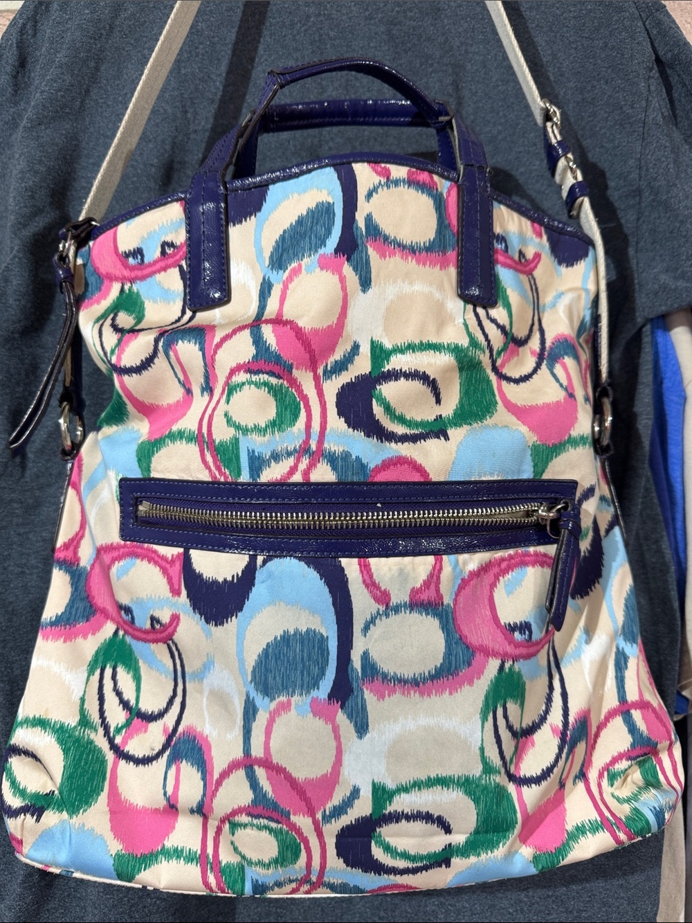 Coach Op Art crossbody / handbag - Picture 2 of 6